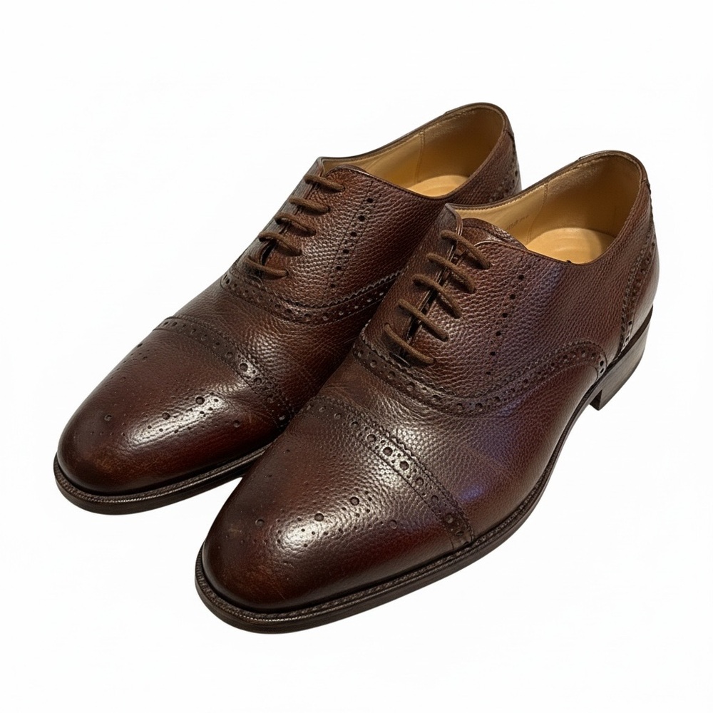 Classic Brown Leather Oxford Shoes